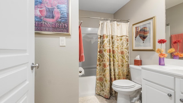 113 SE Brooks St Unit 204, Fort Walton Beach, FL 32548 - bathroom with vanity, tile patterned floors, and shower / tub combo