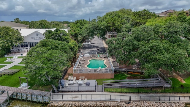 113 SE Brooks St Unit 204, Fort Walton Beach, FL 32548 - aerial view of a pool area
