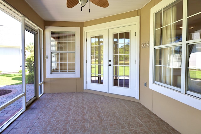 222 Wekiva Cv, Destin, FL 32541 - unfurnished sunroom with french doors and plenty of natural light