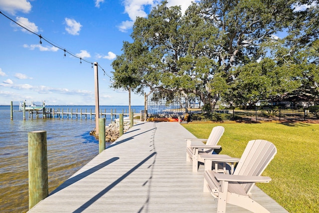 253 Driftwood Point Rd, Santa Rosa Beach, FL 32459 - dock area featuring a water view