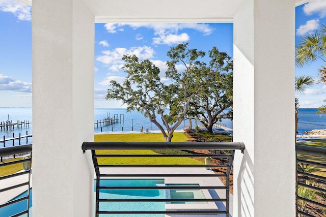 253 Driftwood Point Rd, Santa Rosa Beach, FL 32459 - balcony featuring a water view