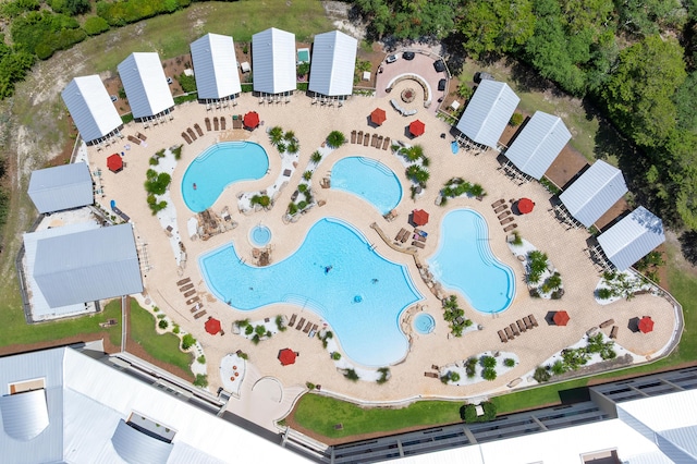 1653 W County Highway 30a Unit 1119, Santa Rosa Beach, FL 32459 - drone / aerial view of a pool area