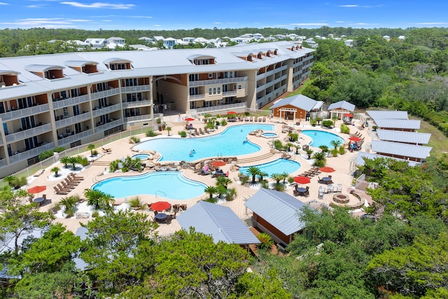 1653 W County Highway 30a Unit 1119, Santa Rosa Beach, FL 32459 - drone / aerial view of a pool area