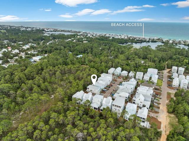 38 Constant Ave, Santa Rosa Beach, FL 32459 - aerial view of property's location with a large body of water and a heavily wooded area