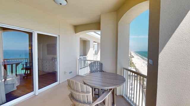 11807 Front Beach Rd Unit 1- 2204, Panama City Beach, FL 32407 - balcony with view of water and beach