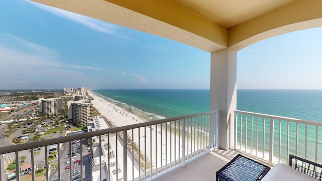 11807 Front Beach Rd Unit 1- 2204, Panama City Beach, FL 32407 - balcony with view of water and beach