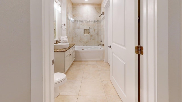 11807 Front Beach Rd Unit 1- 2204, Panama City Beach, FL 32407 - full bath with vanity, tile patterned floors, toilet, and shower / bath combination