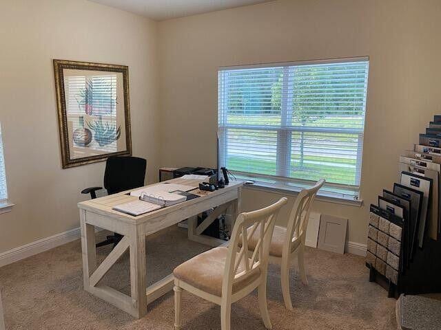 115 S Speckled Trout Ln Lot 262, Freeport, FL 32439 - office area featuring healthy amount of natural light and light colored carpet