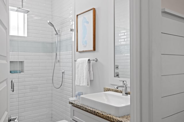 14 The Heron Cv, Inlet Beach, FL 32461 - full bath featuring a stall shower and vanity
