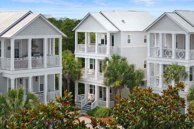 14 The Heron Cv, Inlet Beach, FL 32461 - back of house with covered porch