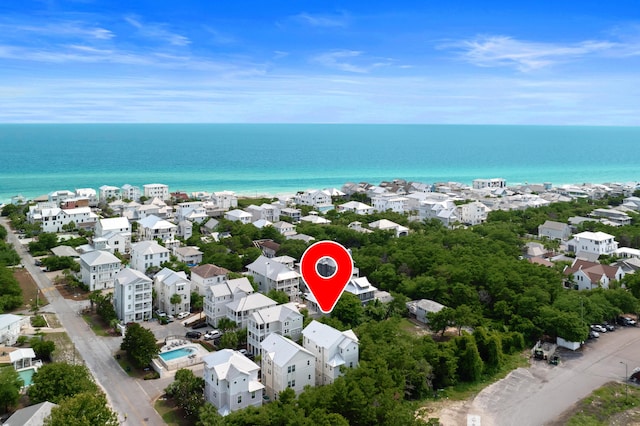 14 The Heron Cv, Inlet Beach, FL 32461 - aerial perspective of suburban area featuring a large body of water