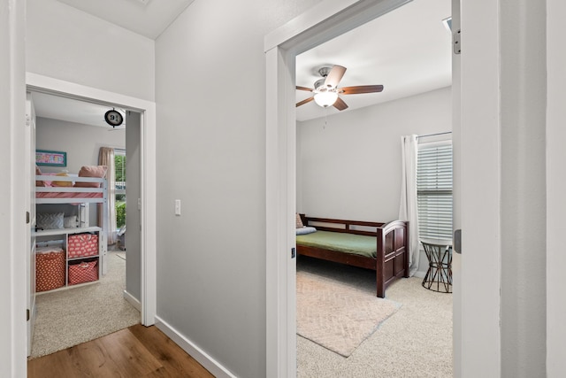 319 Key Lime Pl, Crestview, FL 32536 - bedroom with wood finished floors, baseboards, and a ceiling fan