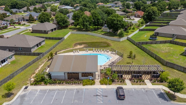 4652 Honor Guard Way, Crestview, FL 32539 - aerial view of residential area featuring a pool