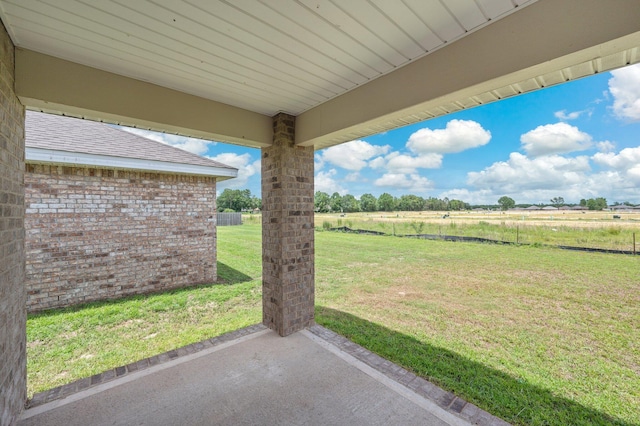 4652 Honor Guard Way, Crestview, FL 32539 - view of green lawn with a patio and a view of rural / pastoral area