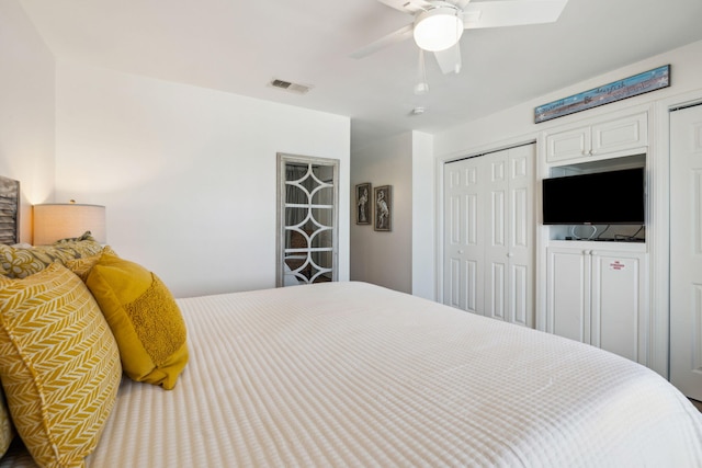 23011 Front Beach Rd Unit E-20, Panama City Beach, FL 32413 - bedroom featuring a ceiling fan