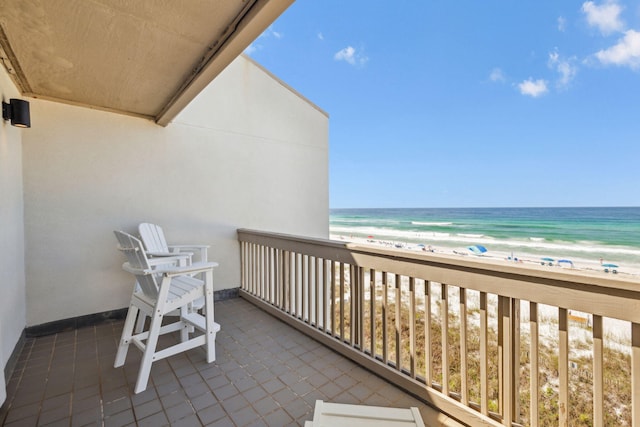 23011 Front Beach Rd Unit E-20, Panama City Beach, FL 32413 - balcony featuring view of water and beach