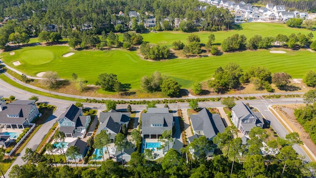 339 Pathways Dr, Inlet Beach, FL 32461 - aerial perspective of suburban area featuring a golf club