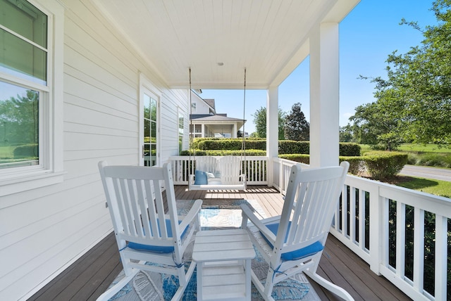 339 Pathways Dr, Inlet Beach, FL 32461 - view of wooden porch
