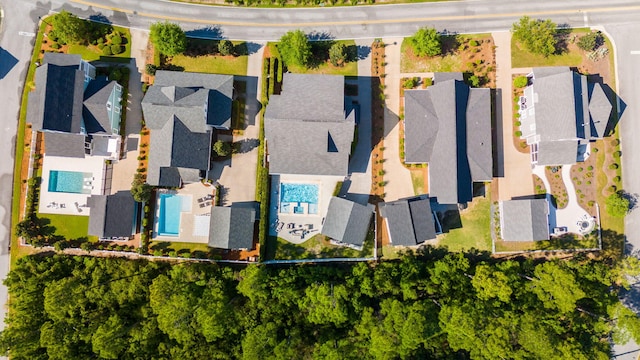 339 Pathways Dr, Inlet Beach, FL 32461 - aerial perspective of suburban area featuring a pool