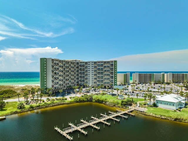 23223 Front Beach Rd # 335, Panama City Beach, FL 32413 - aerial view of a large body of water and apartment complex / building