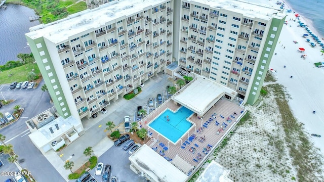 23223 Front Beach Rd # 335, Panama City Beach, FL 32413 - drone / aerial view of apartment complex / building and a large body of water