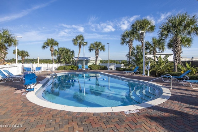 23223 Front Beach Rd # 335, Panama City Beach, FL 32413 - community pool featuring a patio area