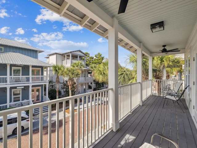 221 Seacrest Beach Blvd E, Seacrest, FL 32461 - deck featuring ceiling fan