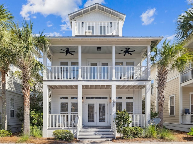 221 Seacrest Beach Blvd E, Seacrest, FL 32461 - view of front of property with a balcony and covered porch