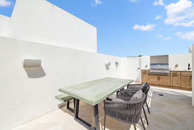 36 Caliza Ln, Inlet Beach, FL 32461 - view of patio / terrace featuring area for grilling and outdoor dining area