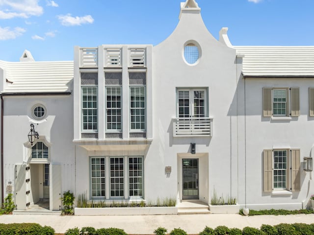 36 Caliza Ln, Inlet Beach, FL 32461 - view of front of house with stucco siding