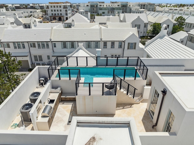 36 Caliza Ln, Inlet Beach, FL 32461 - view of pool featuring a fenced backyard and a residential view