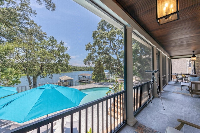 17 Poquito Rd, Shalimar, FL 32579 - balcony with a water view and view of pool