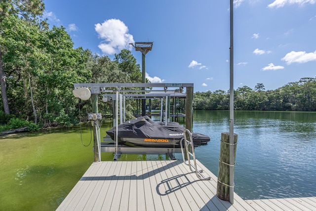 17 Poquito Rd, Shalimar, FL 32579 - dock with boat lift and a water view