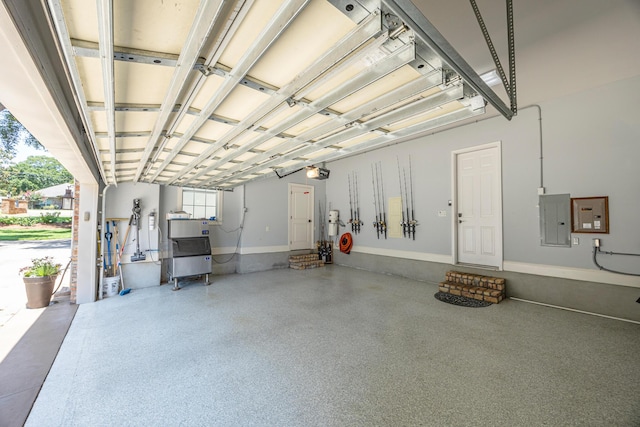 17 Poquito Rd, Shalimar, FL 32579 - garage featuring electric panel and a garage door opener