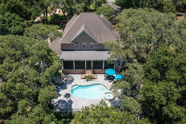 17 Poquito Rd, Shalimar, FL 32579 - view of subject property with a pool area