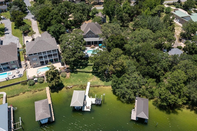 17 Poquito Rd, Shalimar, FL 32579 - aerial view of property and surrounding area with nearby suburban area