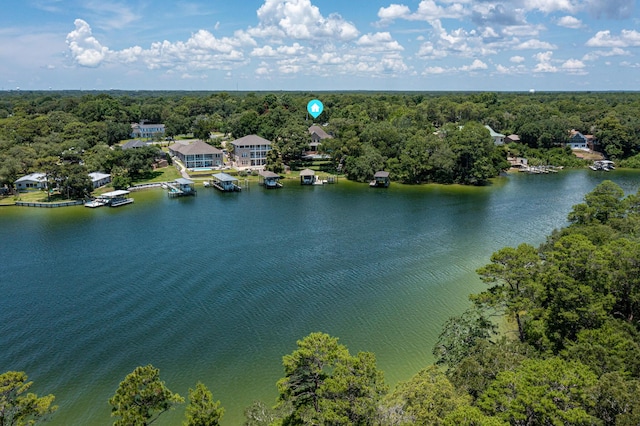 17 Poquito Rd, Shalimar, FL 32579 - aerial view of a large body of water and a forest