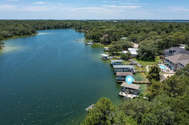 17 Poquito Rd, Shalimar, FL 32579 - bird's eye view of a large body of water and a forest