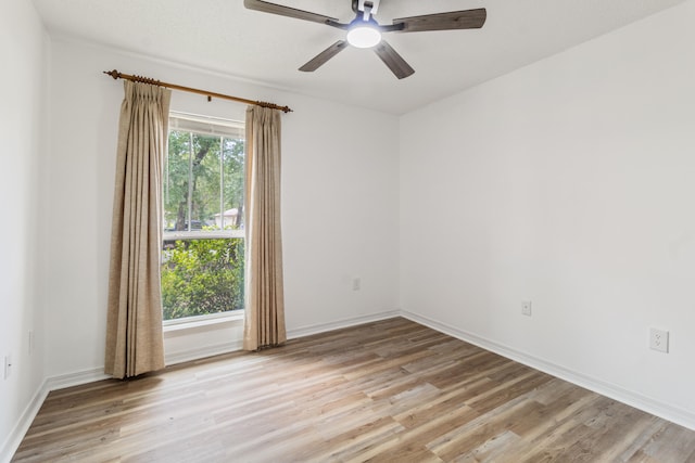 51 Yearling Ct, Defuniak Springs, FL 32433 - empty room featuring light wood-style flooring and ceiling fan