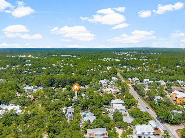 81 Canal St, Santa Rosa Beach, FL 32459 - aerial perspective of suburban area featuring a forest
