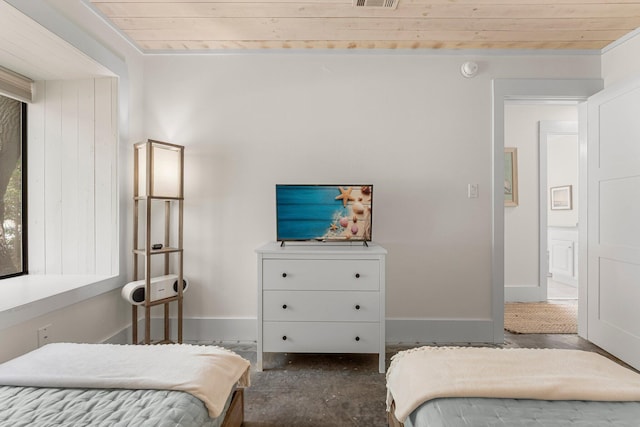 81 Canal St, Santa Rosa Beach, FL 32459 - bedroom featuring wood ceiling and baseboards
