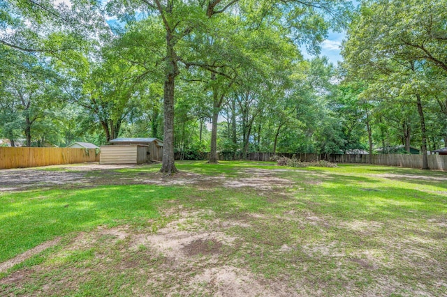 6060 Bud Moulton Rd, Crestview, FL 32536 - fenced backyard with a storage shed