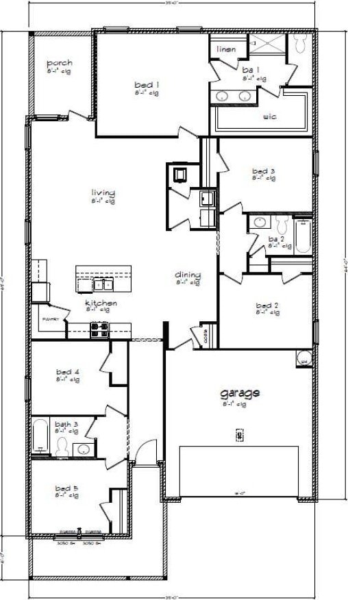 2889A Patriot Ridge Dr, Crestview, FL 32539 - floor plan / room layout