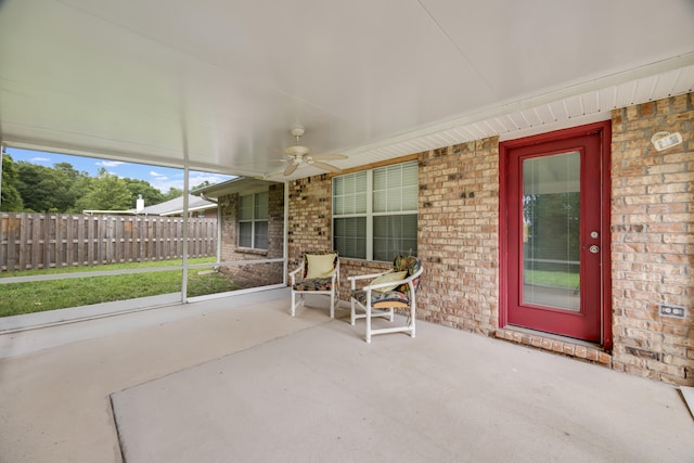 2124 Hagood Loop, Crestview, FL 32536 - view of patio featuring a ceiling fan