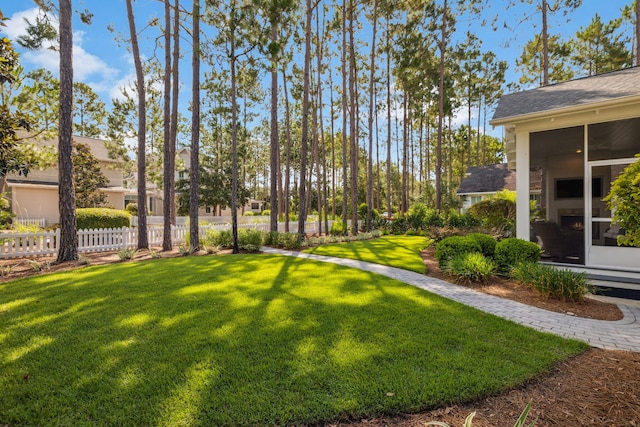 360 Jack Knife Dr, Inlet Beach, FL 32461 - view of yard featuring a sunroom