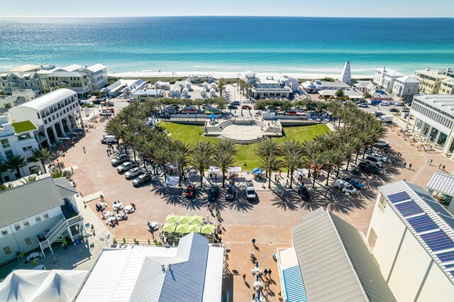 41 E Grove Ave, Santa Rosa Beach, FL 32459 - drone / aerial view of waterfront with a beach