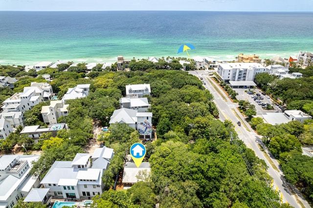 41 E Grove Ave, Santa Rosa Beach, FL 32459 - bird's eye view of waterfront with a beach
