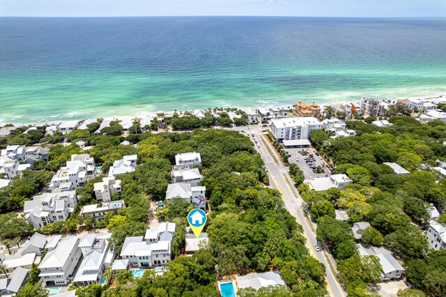 41 E Grove Ave, Santa Rosa Beach, FL 32459 - aerial perspective of suburban area featuring extended coastline
