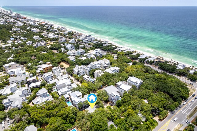 41 E Grove Ave, Santa Rosa Beach, FL 32459 - aerial perspective of suburban area with unending shoreline