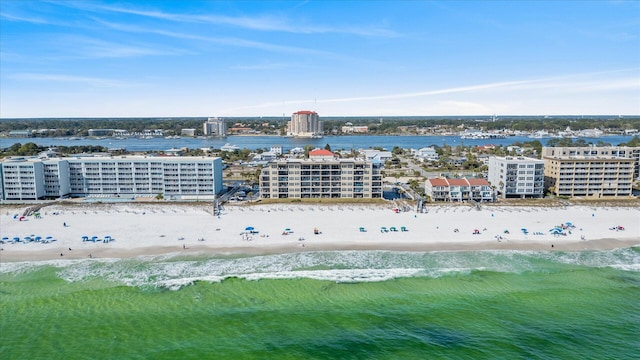 780 Sundial Ct Unit 2001, Fort Walton Beach, FL 32548 - bird's eye view of waterfront with a beach
